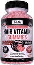 Kaya Naturals Hair Growth Gummies - Biotin 5000mcg Vitamins for Healthy Hair, Skin, and Nails - Beauty Supplement for Women or Men - 60 Count - Blueberry Flavor