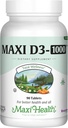 Maxi Health Vitamin D3 1000 IU Dietary Supplement - Easy to Swallow - Odorless & Tasteless - Supports Calcium Absorption, Immune Health and Bone Health in Adult Women & Men - 90 Tablets
