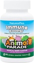 Natures Plus Animal Parade Immune Booster - Tropical Berry Flavor - 90 Animal-Shaped Chewable Tablets - Provides Immune System Support - Gluten Free, Vegan - 45 Servings
