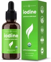 Organic Iodine Liquid Drops - 250 mcg Iodine Supplement for Women & Men - Potassium Iodide Solution 250 mcg - 590 Servings - Thyroid, Hormone & Metabolic Support - Non-GMO, Vegan NPN 80119762