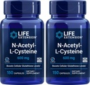 Life Extension N-Acetyl-L-Cysteine (NAC) 600mg, 150 Capsules (Pack of 2)