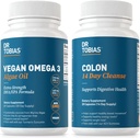 Dr. Tobias Vegan Omega 3 Algae Oil and Colon 14 Day Cleanse for Improved Digestion, Gut & Immune Support, and Overall Health