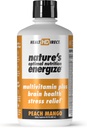 HEALTH DIRECT - Nature's Optimal Nutrition Energize Liquid Multivitamin Superfood - 140+ Nutrients - Mental Clarity & Energy - Immune & Cardiovascular Support – 30 Servings – Peach Mango