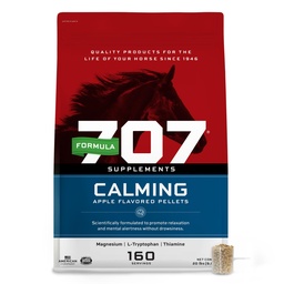 フォーミュラ707 Calming Equineサプリメント20LBバッグ - 160サービング - 馬のための不安な救済と強化された焦点 - L-Tryptophan、ティアミン&マグネシウム