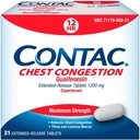 Contac の箱の混雑、最高の強さの Expectorant 制御の咳および薄いおよび Loosens Mucus の延長解放のタブレット、Guaifenesin 1200 の mg の延長解放のタブレット、21 の計算