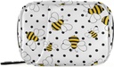 Polka Dots Pill Box 7 Day Pill Case Travel Pill Organizer Bag with Zipper ポータブルウィークリーケース ビタミンサプリメントホルダーのコンパクトサイズ