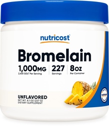Nutricost Bromelainパウダー8 OZ - 非GMO、ベジタリアン、グルテンフリー