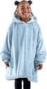 Bare Home Wearable Blanket Hoodie - Soft Plush Sherpa - Warm and Cozy - Oversized Wearable Blanket - Adult & Kid Sizes