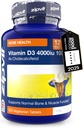 Zipvit Vitamin D3 4000iu x 360 Tablets - High Strength Vitamin D | Supports Bone & Muscle Function - Maintains Immune System | Vegetarian - 12 Months Supply