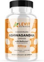 Organic Ashwagandha 600mg - 60 Count (2-Month Supply) - Vegan - BioPerine for Improved Absorption - Stress, Mood & Wellbeing Support