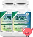 Bladder Relief 911 Detoxifying Strength - for Men and Women Provides Bladder Support, 60 Veggie Capsules - 2 Pack
