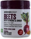 Nutrition Works Beets with Turmeric & Ginger. Gluten Free, No Added Sugar. Supports Energy & Endurance. Dietary Supplement. 20 Servings 7.1 oz
