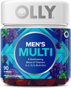 OLLY Laser Focus Gummy, Ginseng, Alpha GPC, B Vitamins, 36 Count & Men's Multivitamin Gummy, Vitamins A C D E B, Zinc, 90 Count