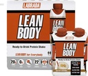LABRADA NUTRITION - Lean Body RTD Whey Protein Shake, Convenient On-The-Go Meal Replacement Shake for Men & Women, 20 grams of Protein – Zero Sugar, Lactose & Gluten Free, Salted Caramel (Pack of 16)
