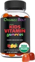 USDA Organic Kids multivitamins 30-60 Day Supply, Daily Kids Multivitamin Gummies with Vitamin C, D, A, E, B6, B12, Biotin, Zinc. Organic Kids Vitamins for Immune Support and Overall Health. 60 Count