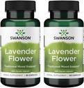Swanson Lavender Flower - Herbal Supplement Promoting Traditional Mood Support - May Promote Relaxation & Steady Nerves - (60 Capsules, 400mg Each) (2 Pack)