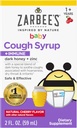 Zarbee's Baby Honey Cough Syrup + Immune for Babies 12-24 Months, Safe & Effective Cough Syrup with Soothing Dark Honey & Zinc for Immune Support*, Drug & Alcohol-Free, Cherry, 2 fl. oz