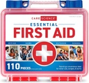 Care Science First Aid Kit, 110 Pieces | Professional Use for Travel, Work, School, Home, Car, Emergency, Survival, Camping, Hiking, and More