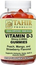 Tahir Halal Vitamin D3 2000 IU Gummies – Supports Bone & Immune Health, Promotes Muscle Function, Gluten-Free, Gelatin-Free, 90 Natural Fruit Flavor Gummies, Made in USA – Halal Certified