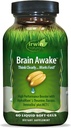 Irwin Naturals Brain Awake - 60 Liquid Softgels - Enhanced Mental Performance, Increased Focus, Clarity & Concentration - Nootropic Booster with L-Theanine, Bacopa, MCTs