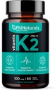 PhiNaturalsビタミンK2 Mk7 100 mcgビーガン60カプセル骨の健康ハート心循環動脈 - VIT k-2 MK-7 Nattoの100mcgサプリメント