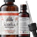 Acerola Tincture(ビタミンC)、有機Acerola Extract(Malpighia Glabra)は、血、心臓、動脈、冷間プレスオーガニック野菜グリセリン、フロリダハーブサプリメントで非GMO乾燥ベリーを乾燥