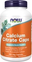 NOW Foods Supplements, Calcium Citrate with Vitamin D, Magnesium, Zinc, Copper, and Manganese, 240 Veg Capsules