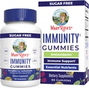 MaryRuth Organics Sugar Free Immunity Gummies | Powerful Blend | Elderberry Vitamin C & Zinc | Vitamin D3 & Echinacea | Immune Support Supplement | Gummies for Kids & Adults | Vegan | Non GMO | 90ct