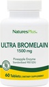NaturesPlus Ultra Bromelain - 60 Tablets - 1500 mg of Pineapple Bromelain - Provides Joint Support and Promotes Digestive Health - 60 Servings