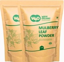 Mulberry Leaf Powder - Mulberry Leaf Extract- All-Natural Raw Herb Super Food Supplement - 2 Lb(2 Packs of 1lb) - Way4Organic