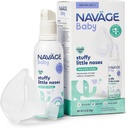 Navage Baby Micro-Mist Saline Inhaler - Saline Nasal Spray for Congestion Relief - Pediatrician Endorsed Baby Nasal Spray w/Mask & Quiet, Continuous Mist (2.8 oz)