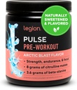 LEGION- All Natural Nitric Oxide Preworkout Drink to Boost Energy, Creatine Free, Naturally Sweetened, Beta Alanine, Citrulline, Alpha GPC (Arctic Blast)