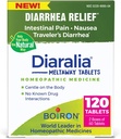 Boiron Diaralia Tablets for Diarrhea Relief, Gas, Bloating, Intestinal Pain, and Travler's Diarrhea - 120 Count (2 Pack of 60)