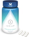 Levium Maximum Strength Stress Relief Supplement | Calm and Mood Support Supplement with KSM-66 Ashwagandha, GABA, L-Theanine, Magnesium | 90 Capsules, 30 Day Supply