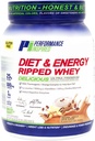 Performance Inspired Diet & Energy Whey Protein – 25G Clean Protein – L-Carnitine & Leucine – Digestive Enzymes – Green Tea Extract – Gluten-Free – 1g Sugar – Vanilla Latte – 2.4 lb