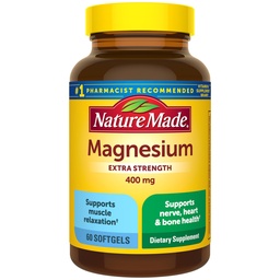性質はマグネシウムの酸化物400のmgのSoftgels、人および女性のための余分強さのマグネシウムの補足、筋肉、Nerve、骨および中心、60日の供給のためのサポートをしました