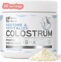 Colostrum Supplement Powder for Humans - Organic Bovine Colostrum Supplement for Gut Health, Hair Growth, Beauty, and Immune Support - Unflavored (50 Servings)