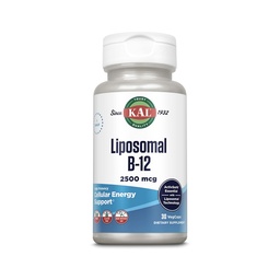 KALリポソームビタミンB12 2500 mcg、高吸収、リポソーム技術、セルラーエネルギーサポート、ビーガンカプセル、グルテンフリー、大豆なしで作られた、30のサービング