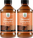 High Absorption Thyroid Support Supplement - Vegan Liquid Iodine Supplements for Thyroid Support for Women and Men with Myo-Inositol Selenium and Stinging Nettle for Enhanced Energy and Focus 2 Pack