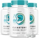 (3パック) Cleartoneの丸薬 - 公式の式 - Cleartone Tinnitusの補聴器、明確な調子の丸薬の補聴器の補聴器の最大の強さの方式の明確な調子の先端ビタミンの補足(180カプセル)