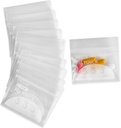 Extra-Thick Pill Pouch Bags - (Pack of 100) 3" x 2" 8 Mil - BPA Free, Poly Bag Disposable Zipper Pills Baggies, Daily AM PM Travel Medicine Organizer Storage Pouches, Clear Reusable w/Write-on Labels