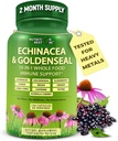 Echinacea ゴールデンシール カプセル - 10 に 1 免疫サポート サプリメント - 1455mg - ビーガン Echinacea カプセル サプリメント 有機食品 - ハーブ免疫システム サポート - 2 ヶ月 供給