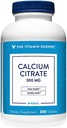 Calcium Citrate 300mg – Mineral Essential for Healthy Bones & Teeth, Well Absorbed Form of Chelated Calcium – 100% from Citrate & Dicaclium Phosphate (300 Tablets) by The Vitamin Shoppe