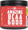 アメージング栄養 アメージング BCAA 6000 | 6 グラム BCAA サービング | 30 サービングパウダー | 分岐チェーン アミノ酸サプリメント | アメリカ製(天然フルーツパンチ)