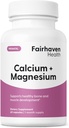 Fairhaven Health Peapod Cal-Mag | Calcium and Magnesium Supplement with Vitamin D3 for Pregnancy, Baby and Female Health | Gluten & Dairy Free CalMag Supplement | 1 Month Supply
