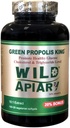 Wild Apiary Brazilian Green Bee Propolis King Vegetarian Softgel 120 gels - Non Alcoholic, Wax Free, Sugar Free