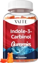 Indole 3 Carbinol 400mg Gummy Supplement – Indole-3-Carbinol for Hormonal Balance & Antioxidant Support, 60 Vegan Chewables for Men and Women, Non-GMO, Gluten-Free, Wellness Products