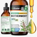 BIO KRAUTER Motherwortのチンキ - マザーワートハーブエキス - 女性の健康のための液体サプリメント - カルムを促進 - アルコール&砂糖無料 - ビーガンドロップ4 Fl.Oz.