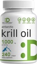 ディール・SUPPLEMENT アンサルティック・キルオイル、サービングあたり1,000mg、240 Softgels - Mercury Free、No Fishy Taste - Omega-3s、EPA、DHA、Astaxanthin、&Phospholipidsで豊富な - 非GMO、グルテンフリー